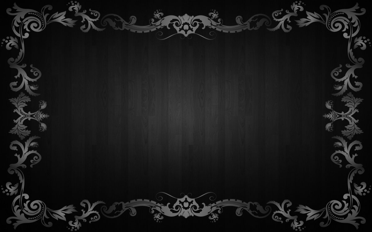 Черный фон с узорами