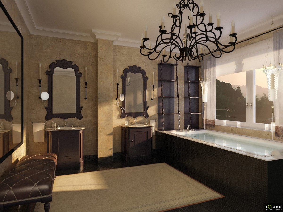 Ванная в поместье