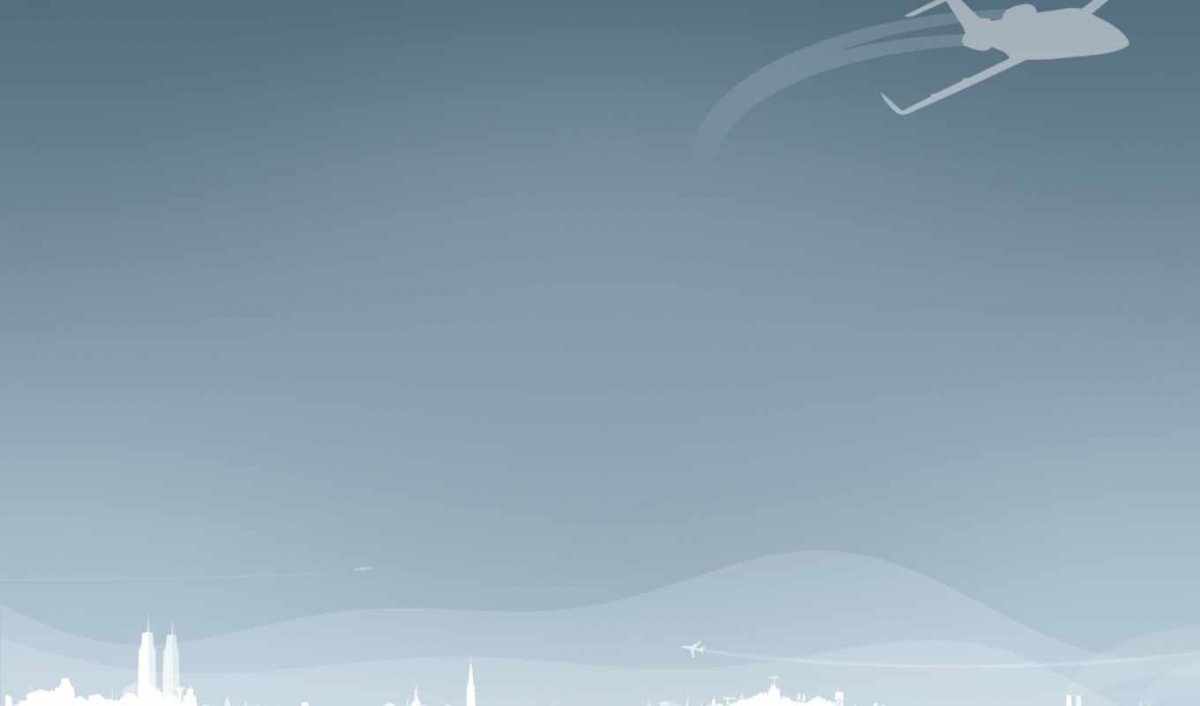 Голубой фон с самолетами