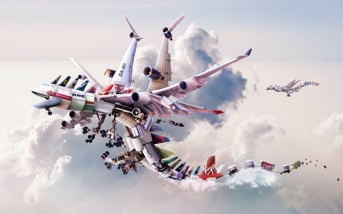 Самолет абстракция