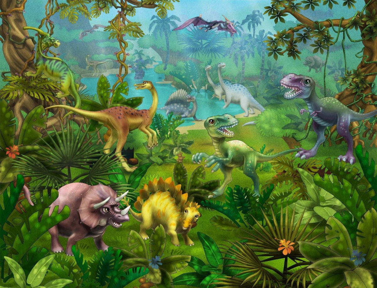 Тропики динозавры