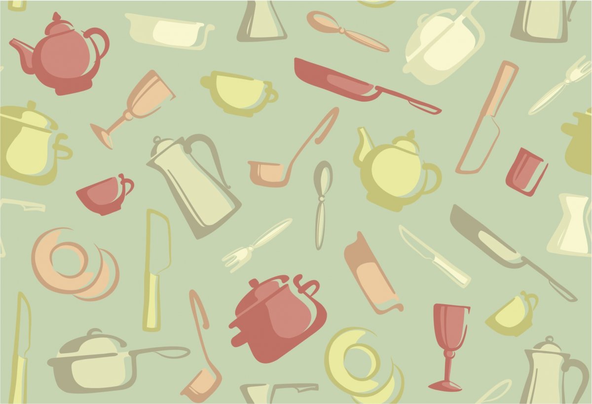 Фон для презентации посуда