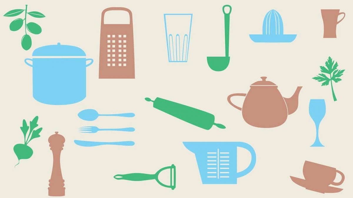 Фон для кухонной посуды