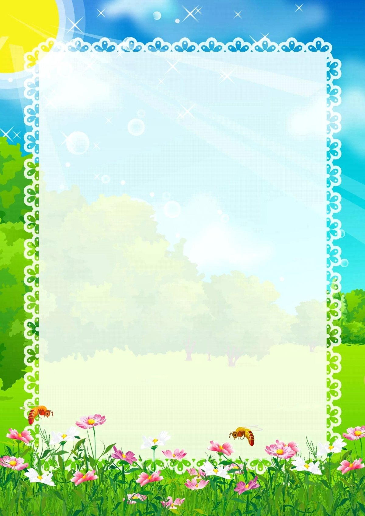 Детский фон для текста