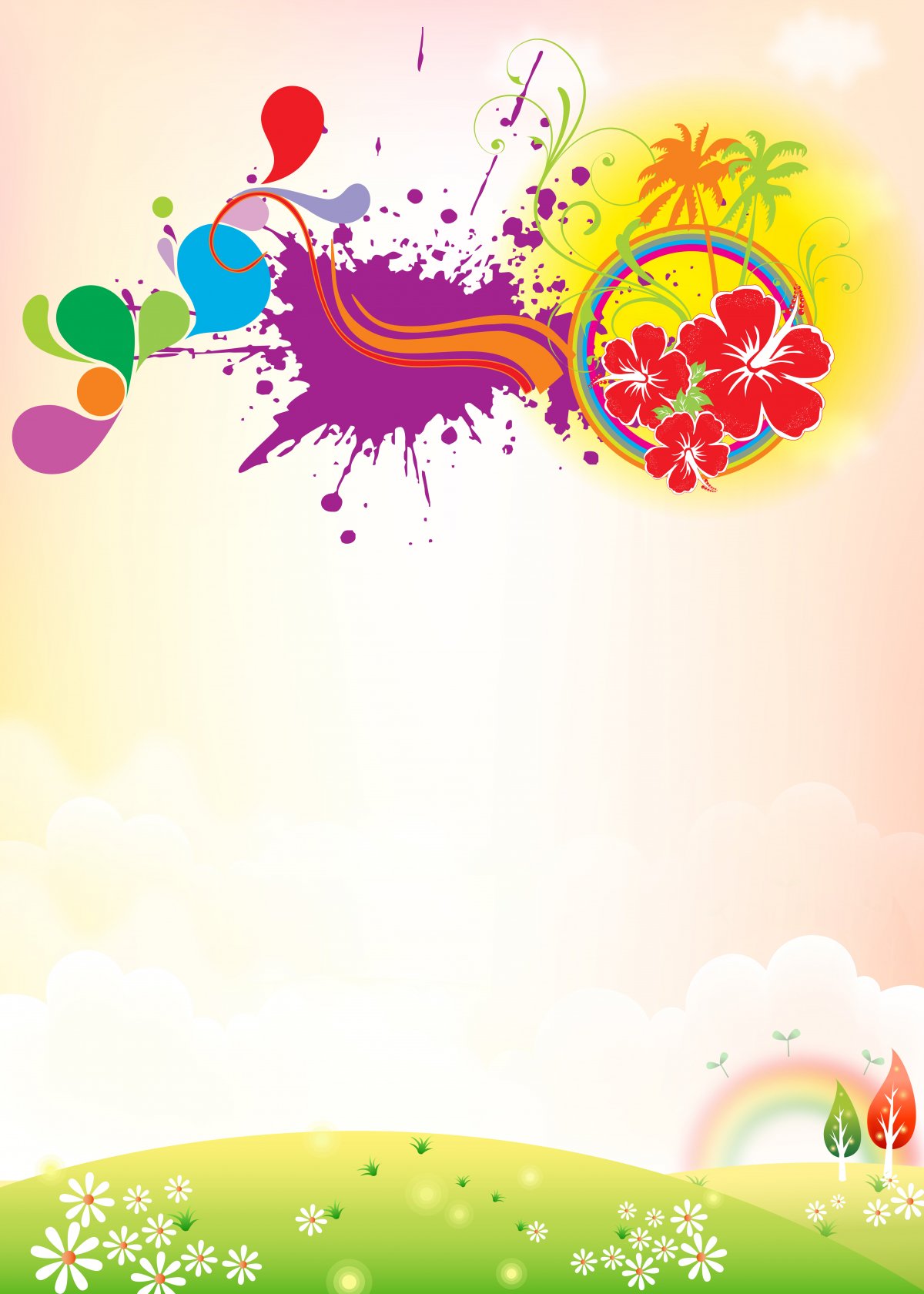 Весенний фон для текста