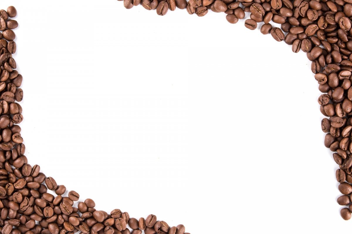 Рамка из кофейных зерен