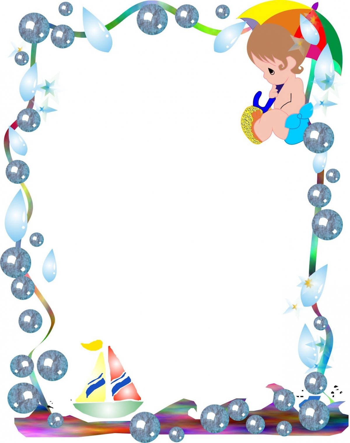 Красивый детский фон для текста