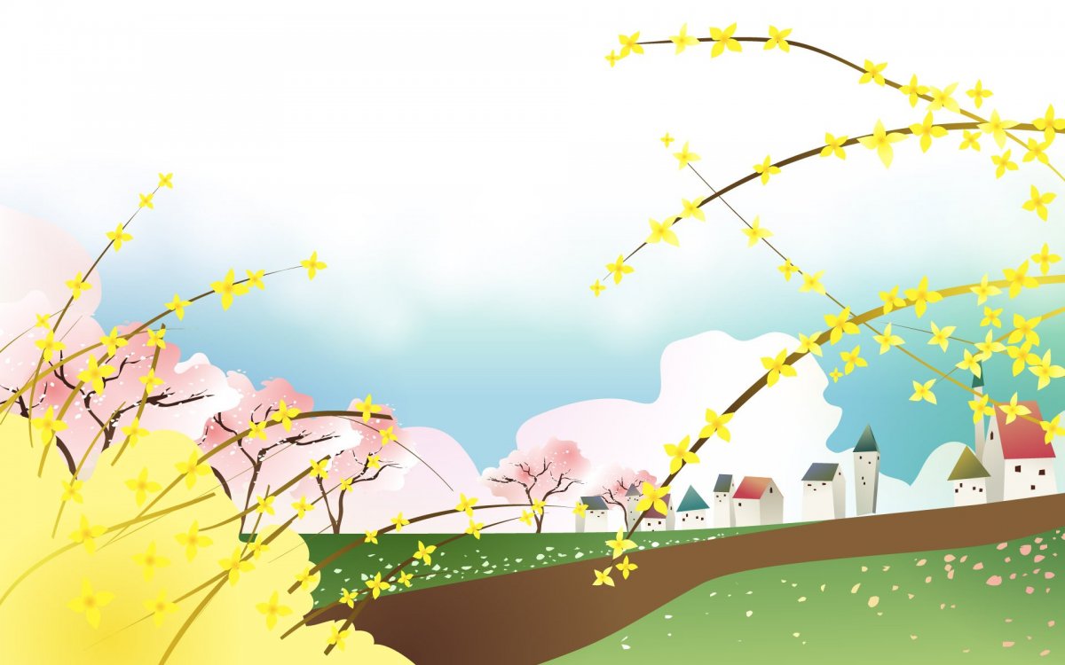 Весна мультяшная