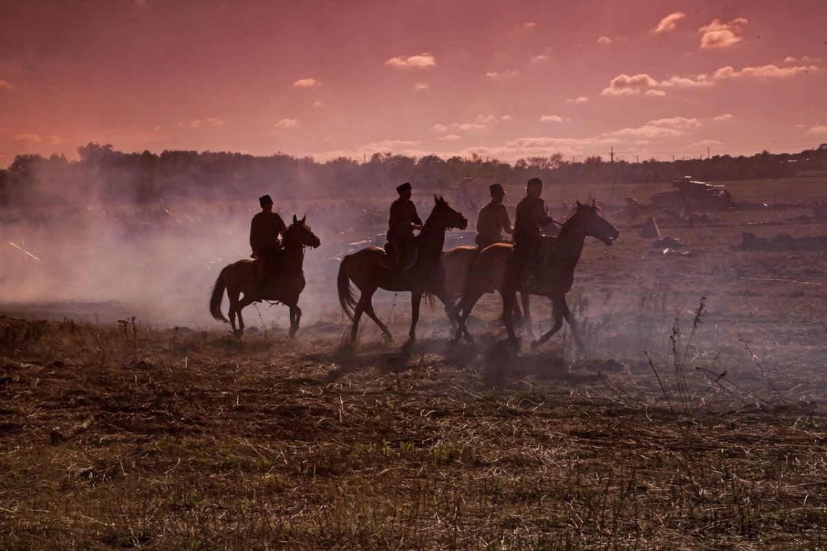 Казаки на конях