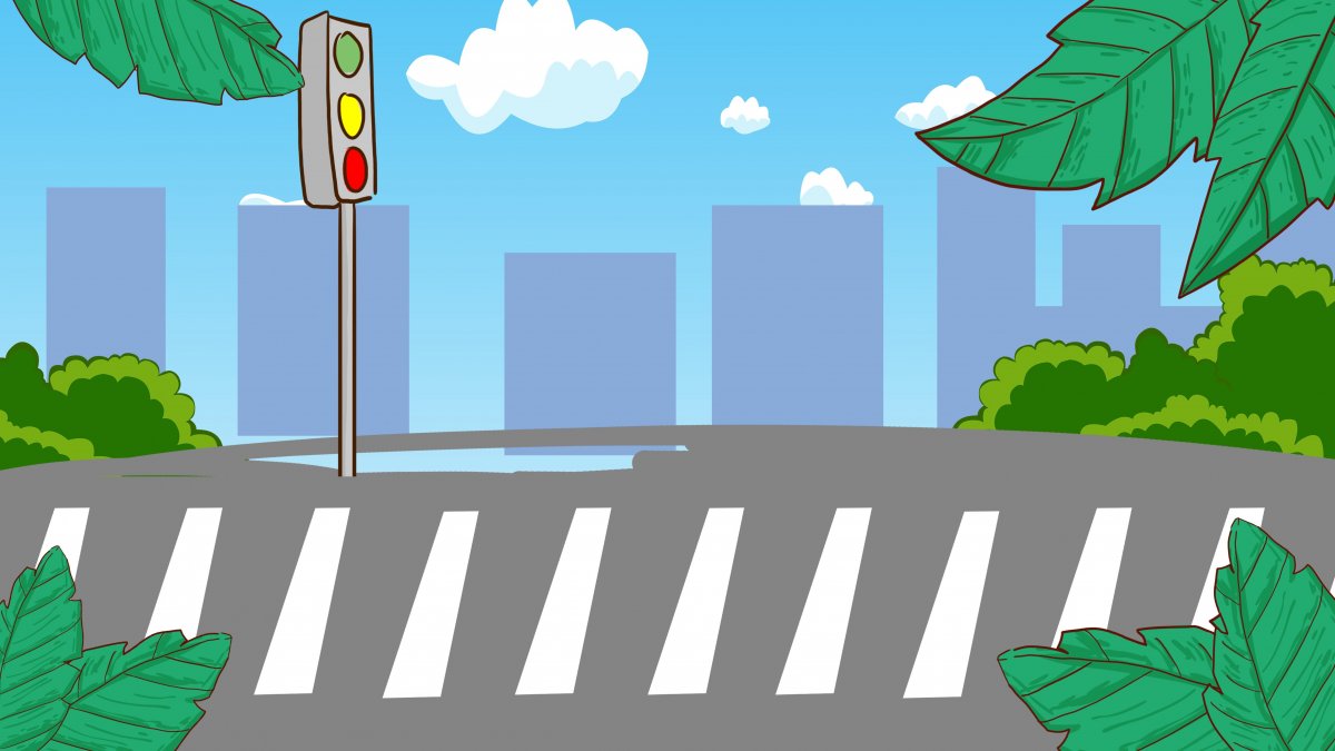 Дорога со светофором для детей