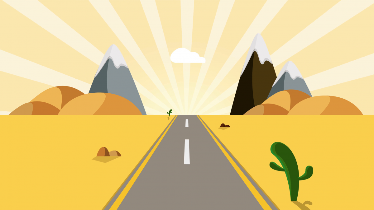 Пустыня мультяшная