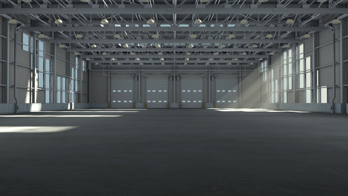 Производственное здание изнутри