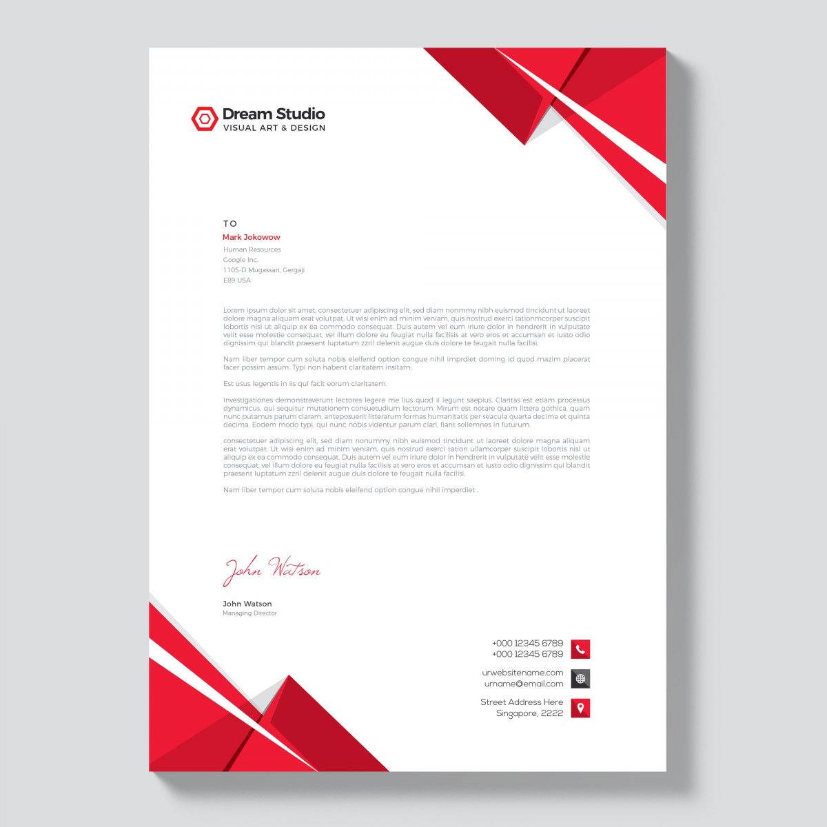 Креативные фирменные бланки