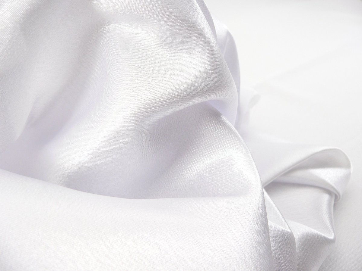 Сатин белый ткань