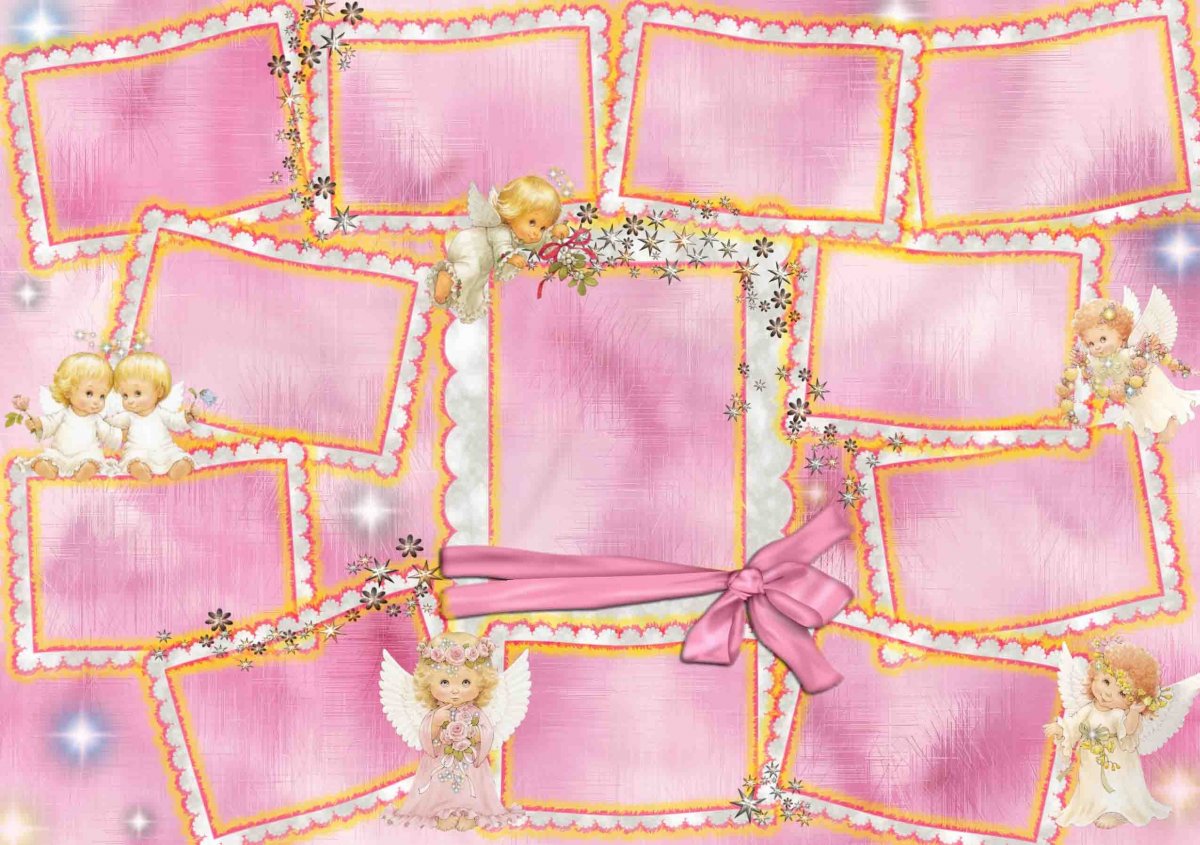 Детские фоны для коллажей