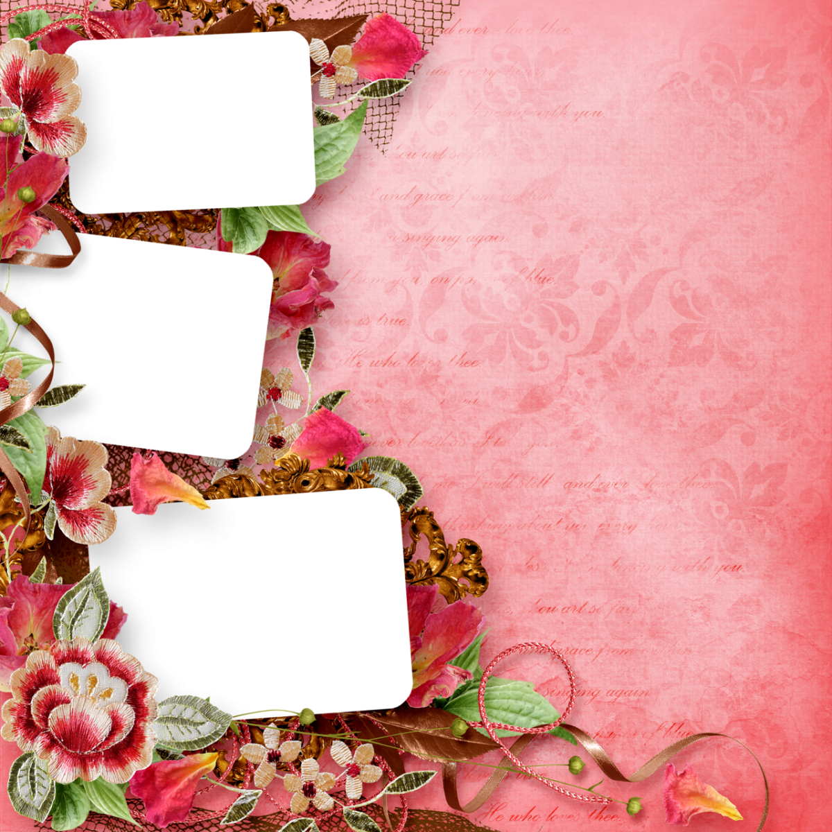 Красивые рамки для коллажа