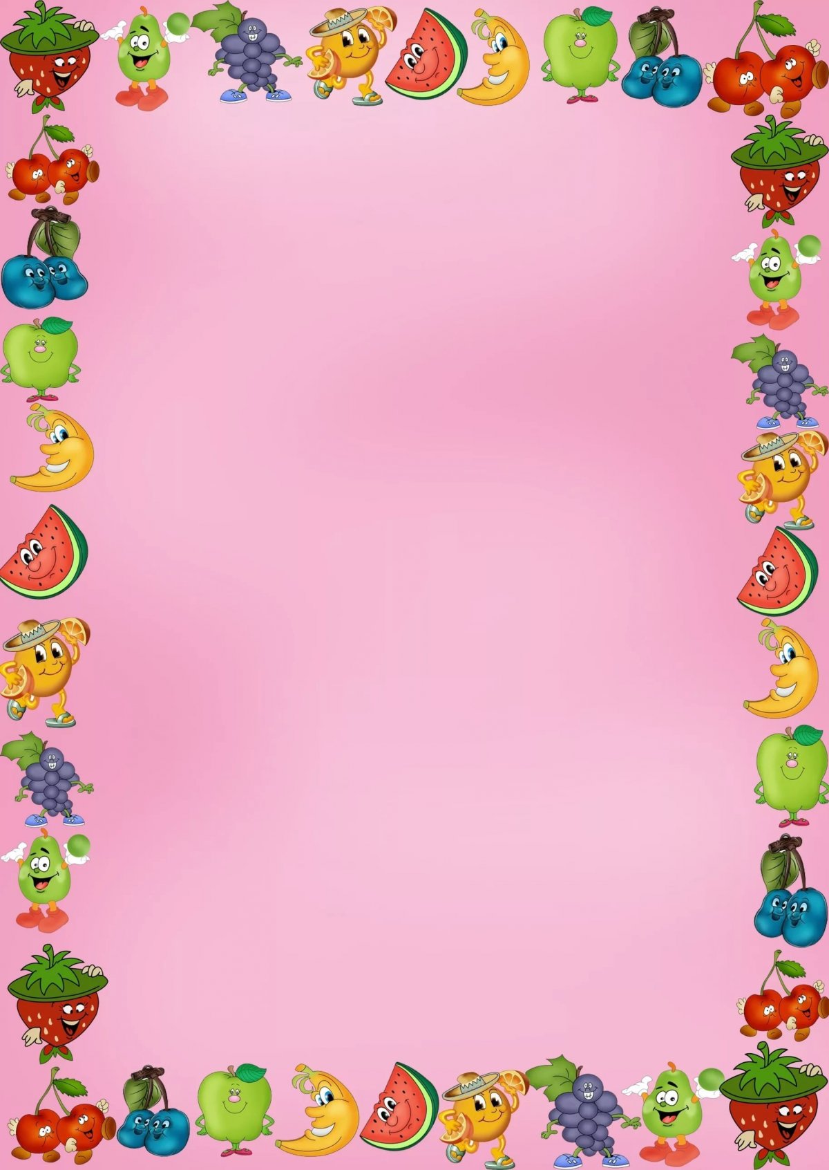 Фон для меню в детском саду