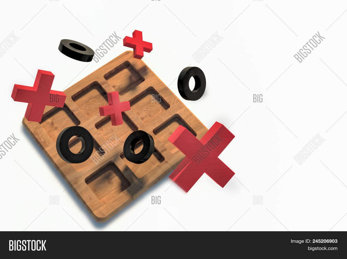 Нолик крестики нолики на белом фоне