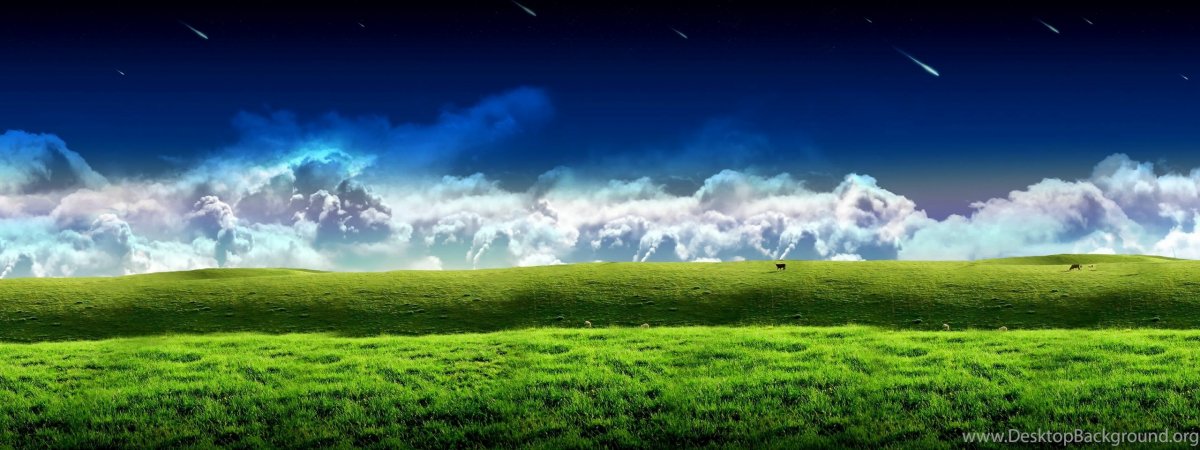 Панорама на два монитора