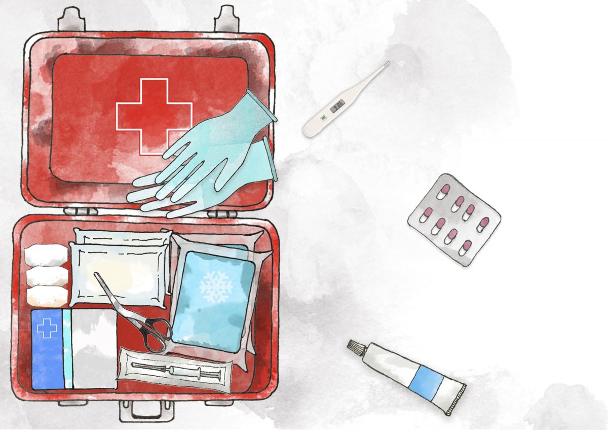 Голубой медицинский фон для презентации