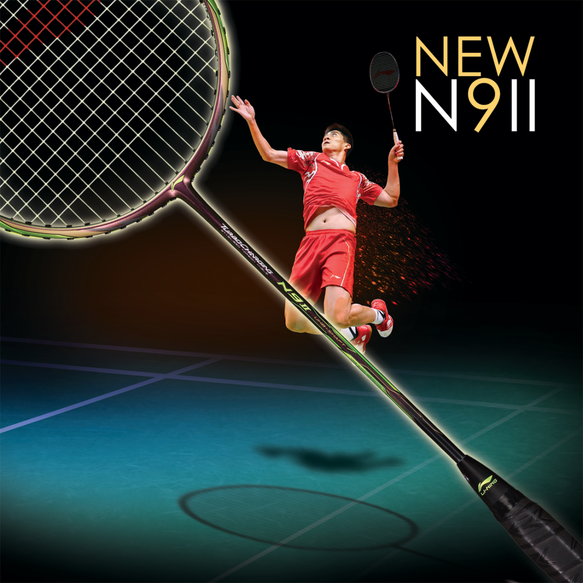 Фотосессия с ракеткой для бадминтона