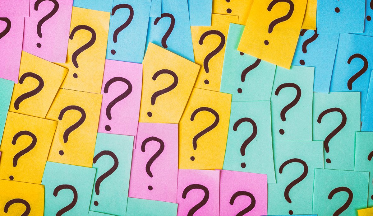 Фон из вопросительных знаков