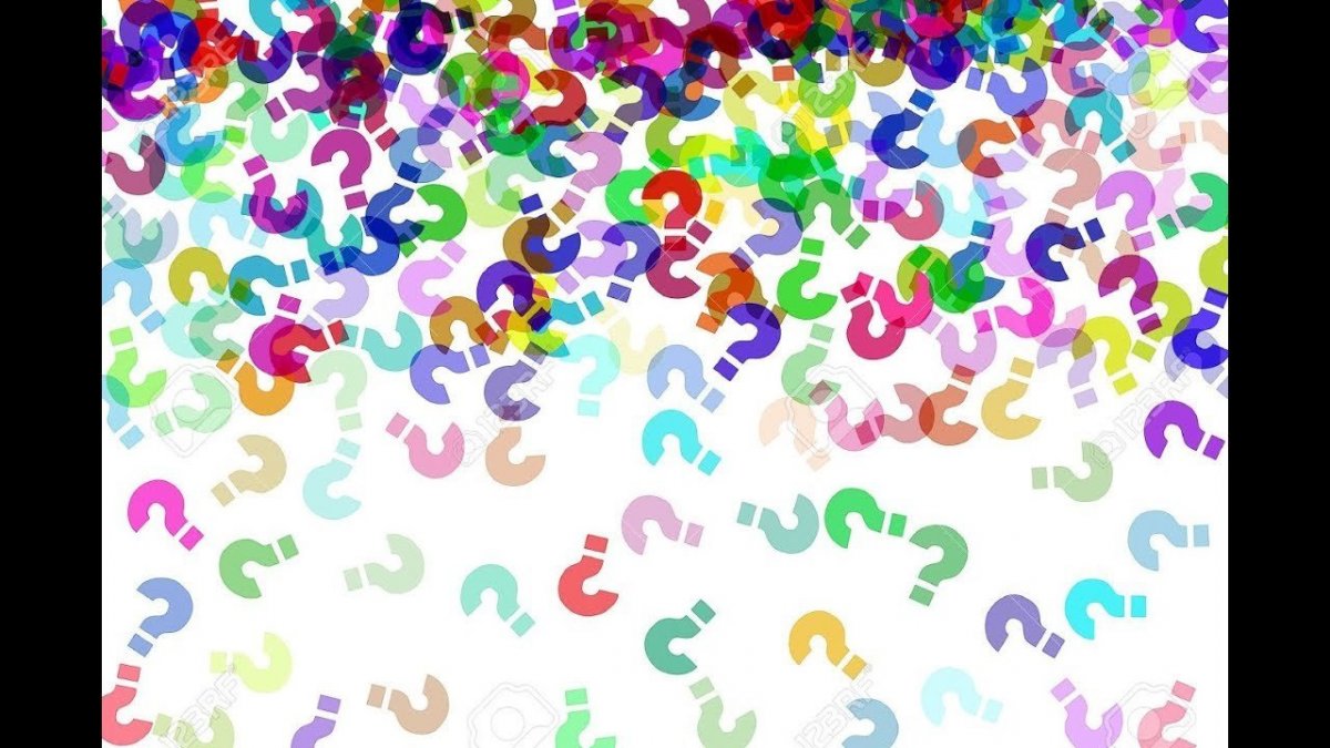 Вопросительный знак фон детский