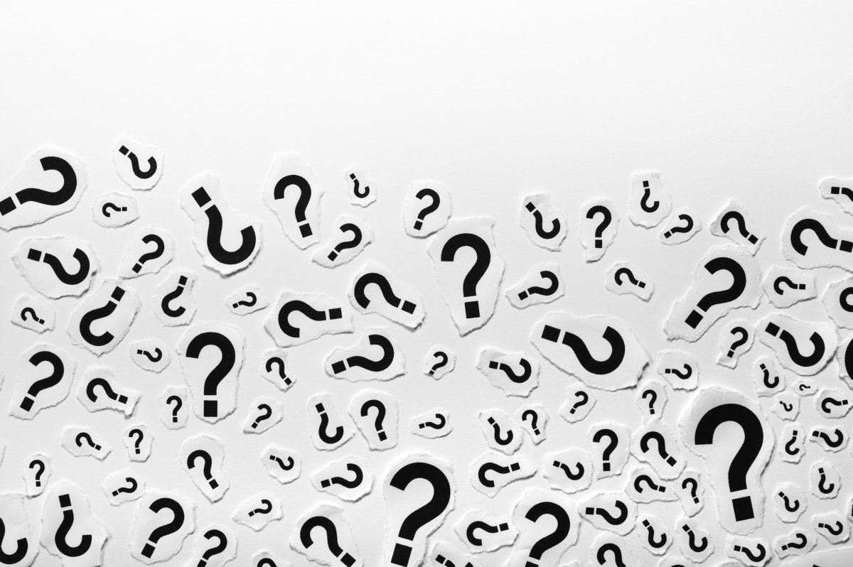 Много знаков вопроса