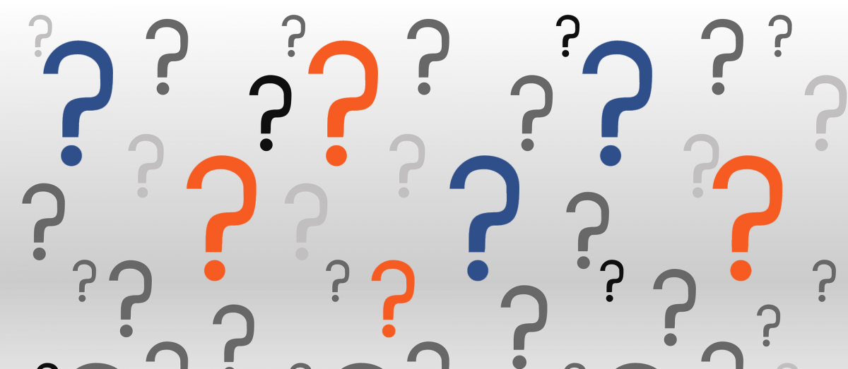 Знаки вопроса много