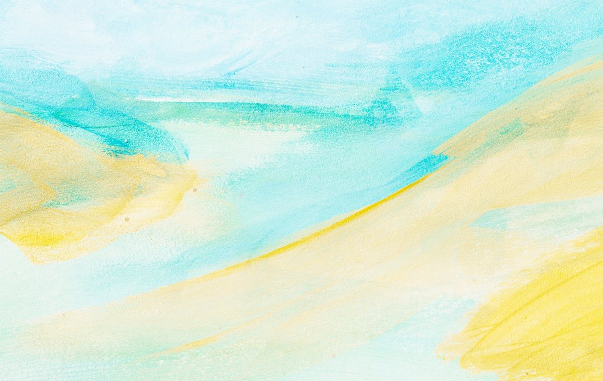 Фон акварельный желтый с голубым