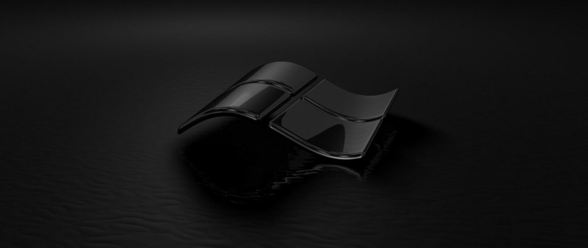 Чёрный фон для рабочего стола Windows