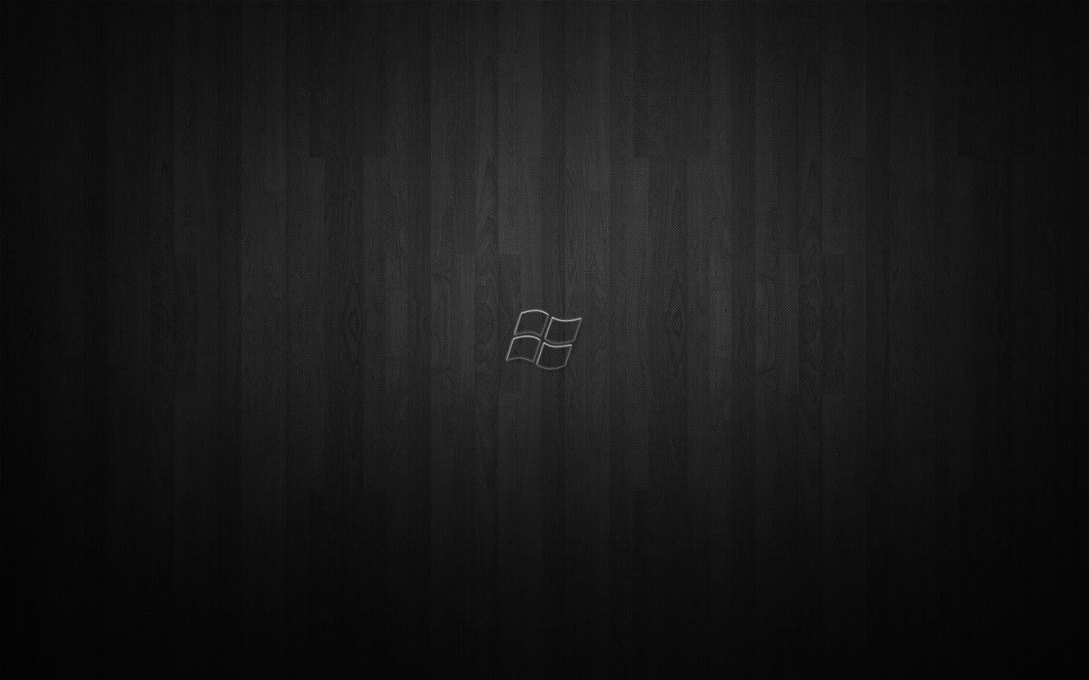 Черный виндовс на рабочий стол