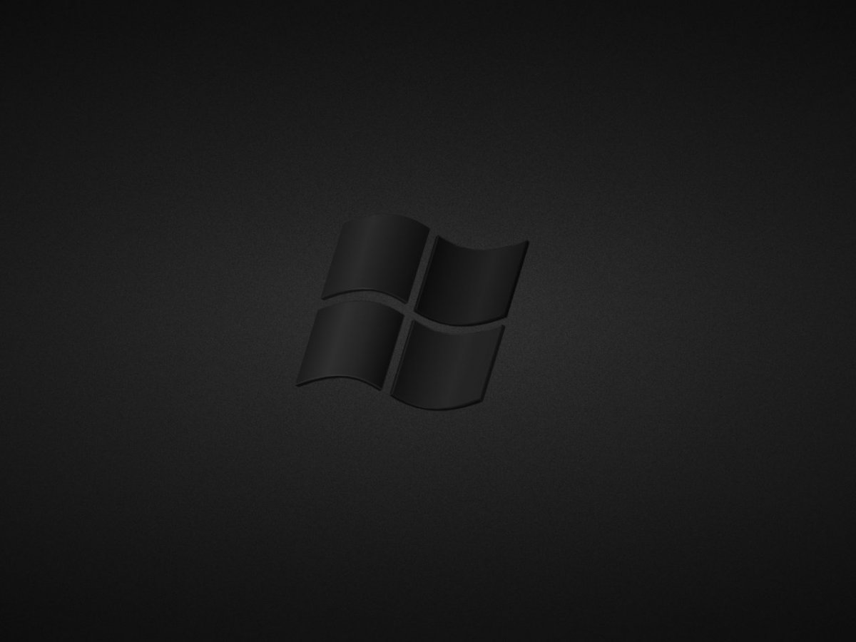 Черный рабочий стол