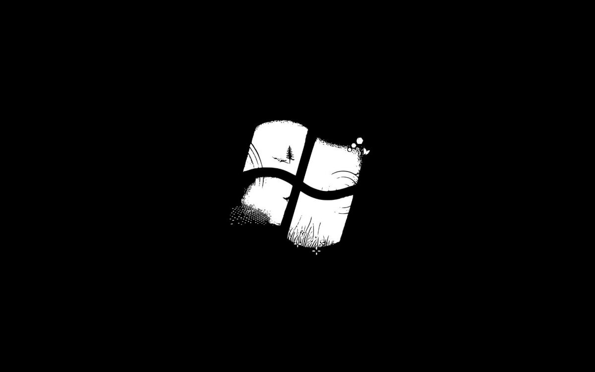 Черный фон Windows