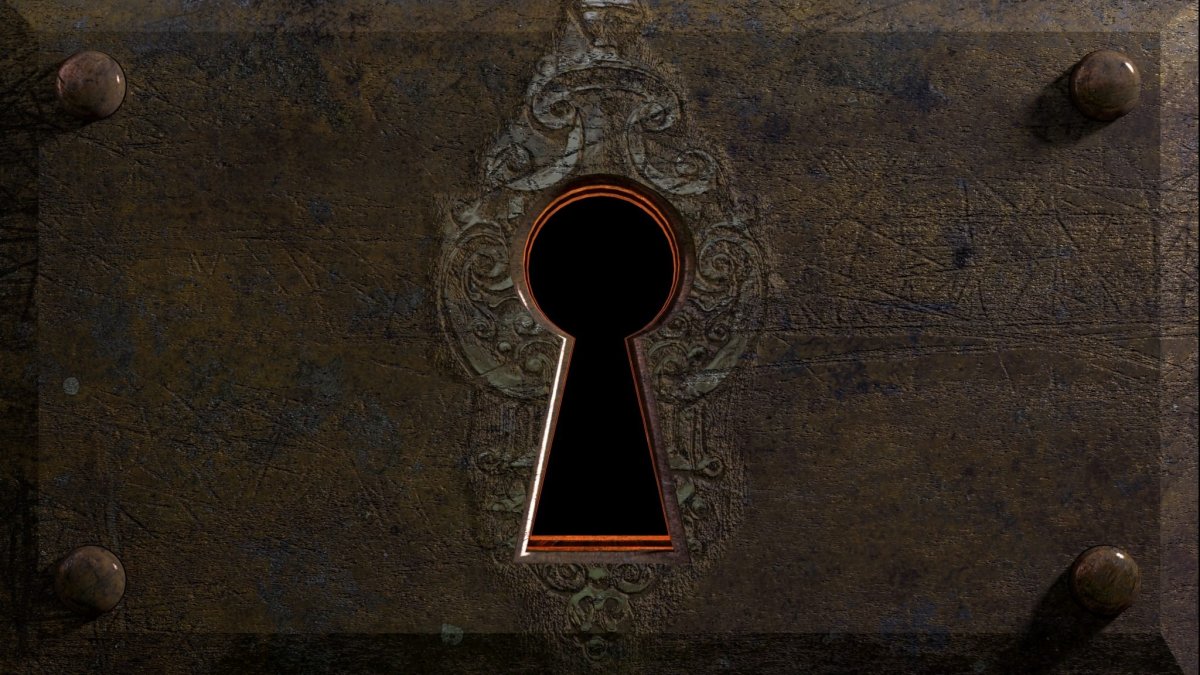 Красивая замочная скважина