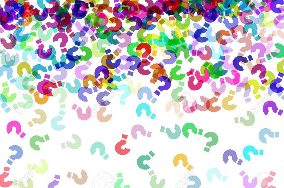 Вопросительный знак фон детский