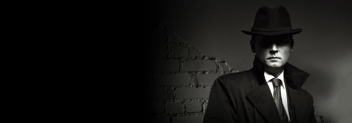 Детектив на черном фоне