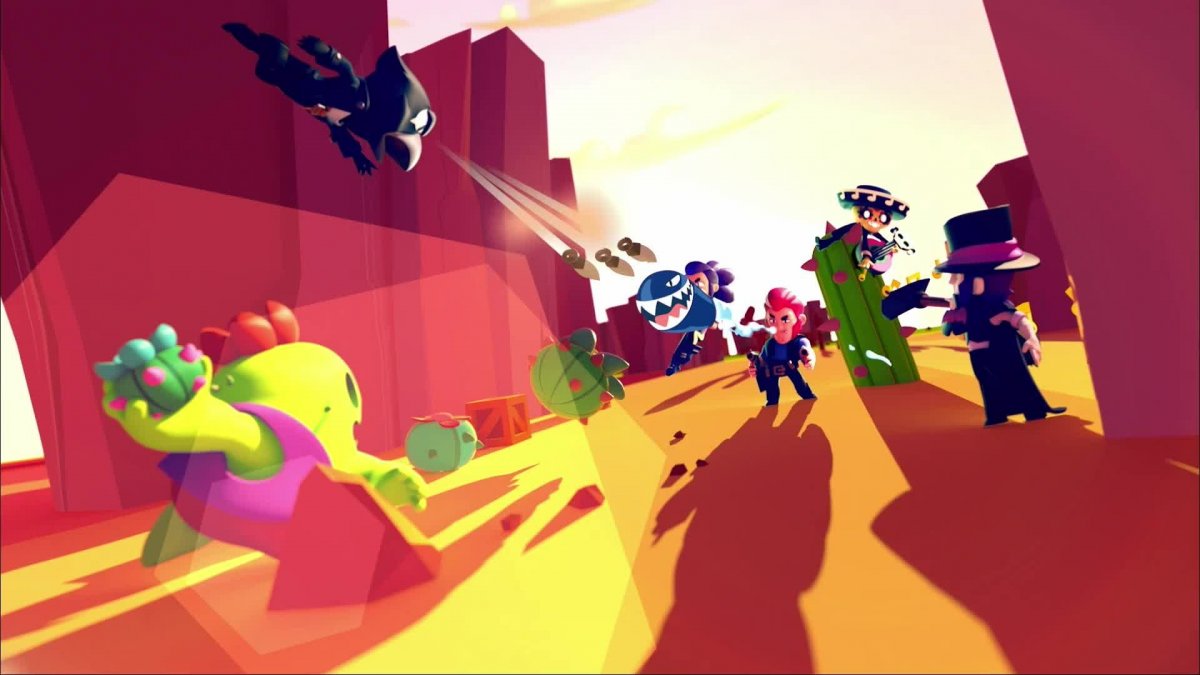 Brawl Stars голубой фон