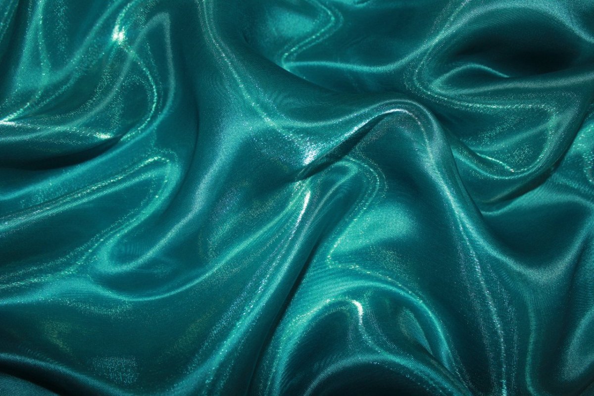 Ткань цвета морской волны