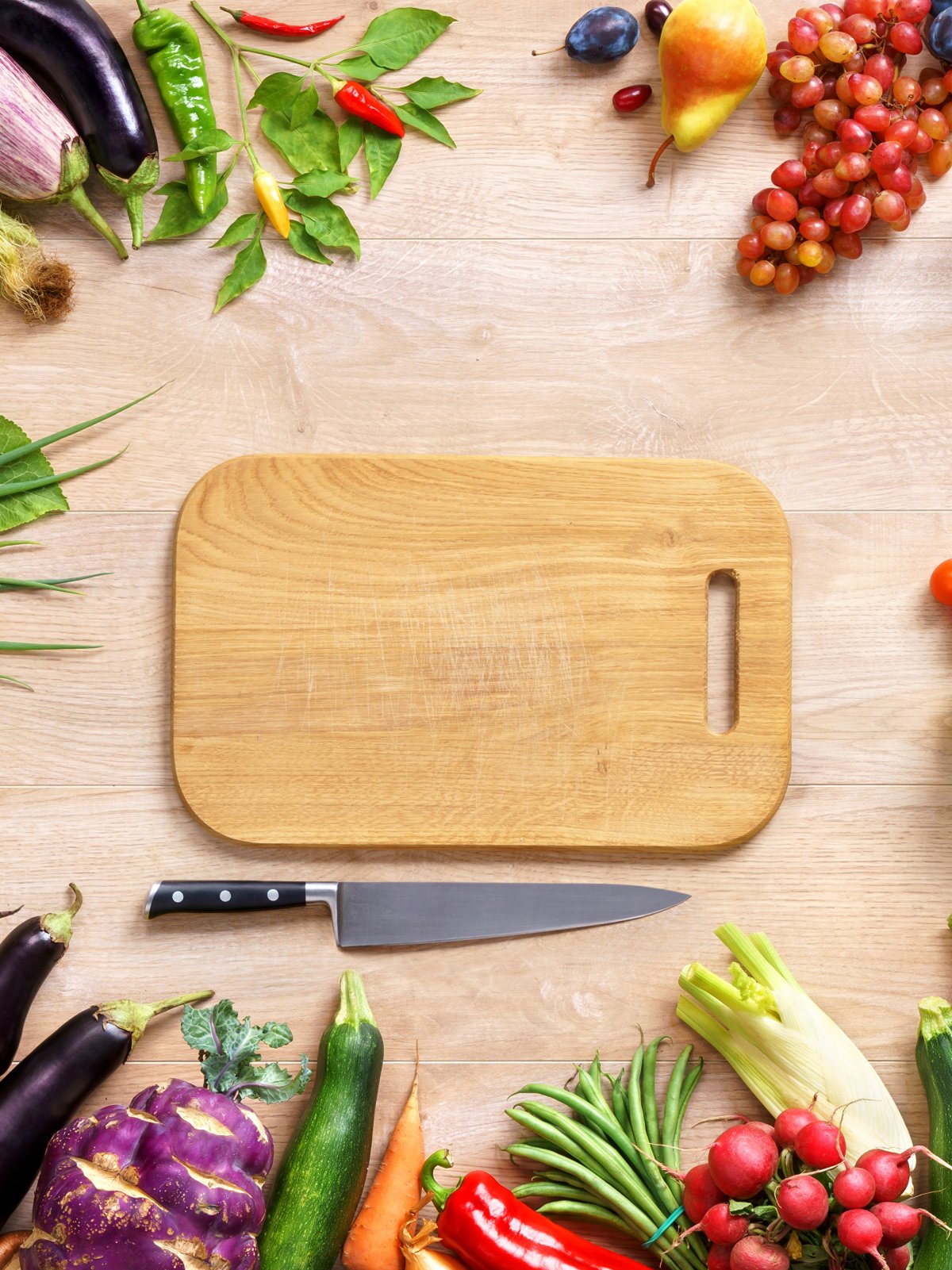 Овощи на доске