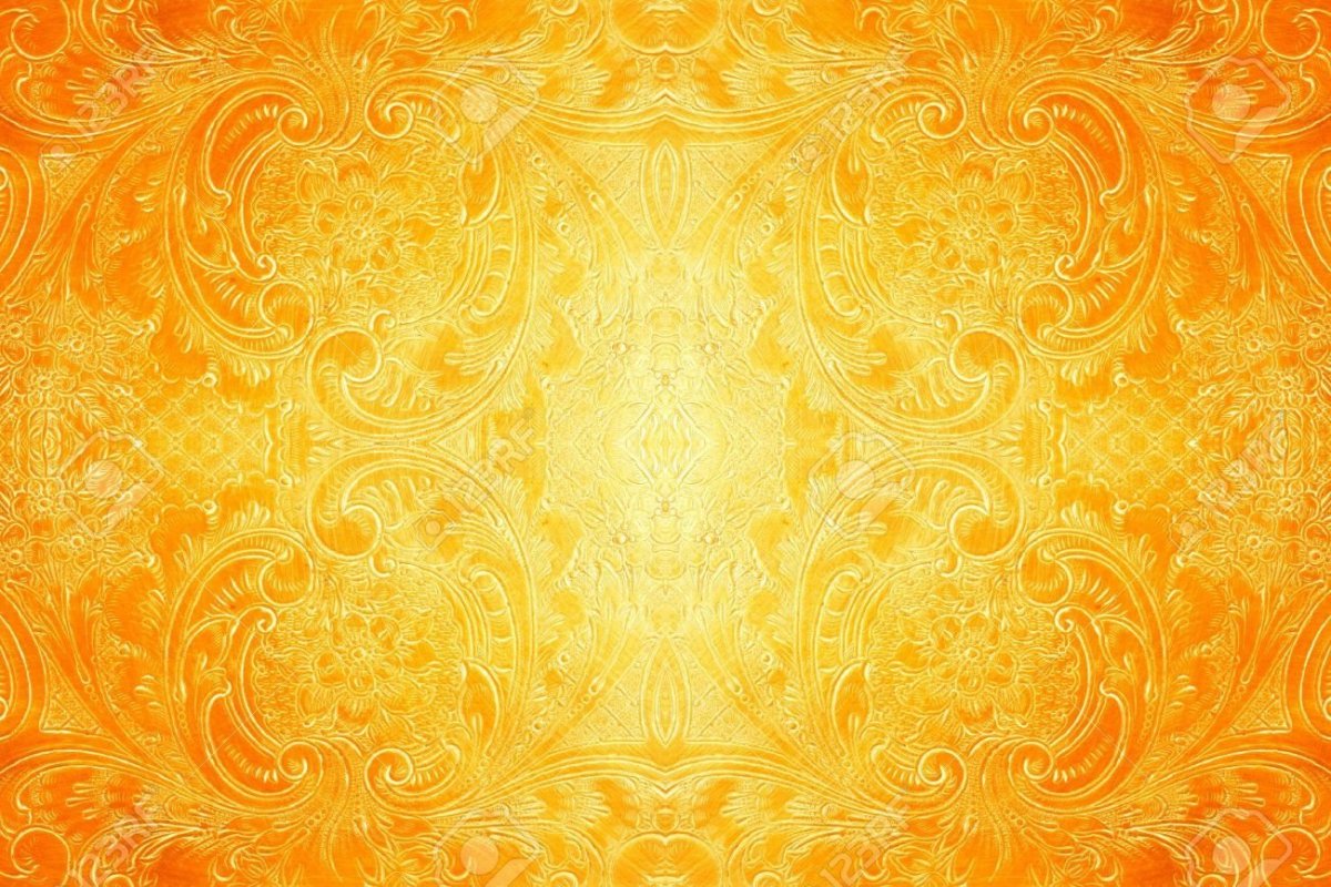 Желтый фон с узорами