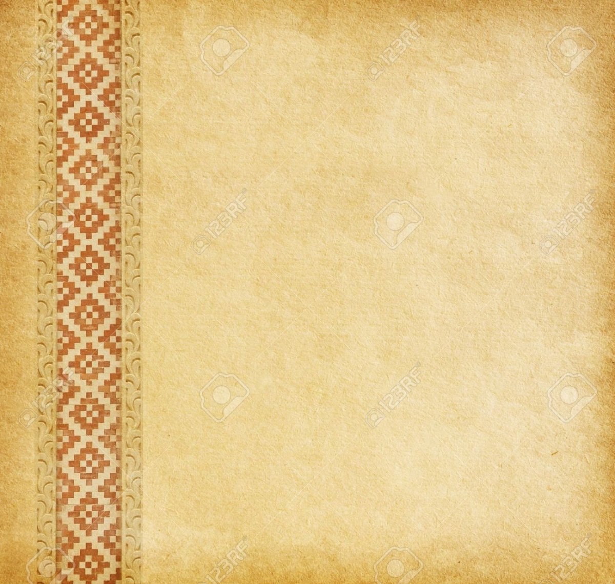 Старая бумага с орнаментом