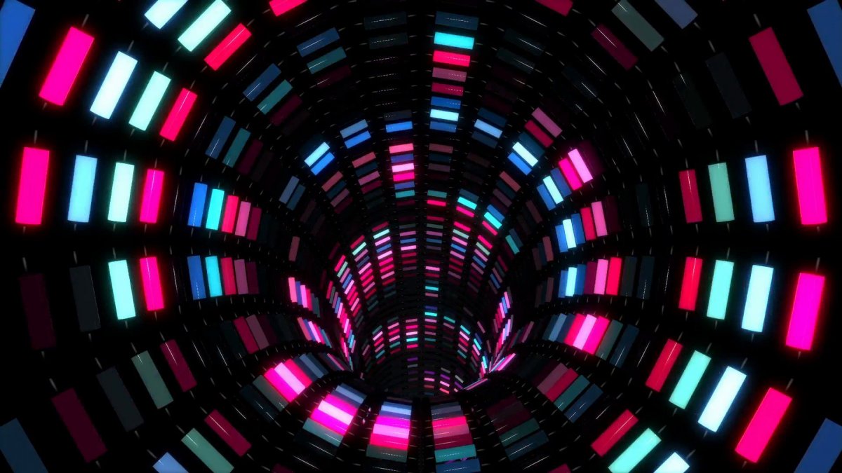 Неоновый тоннель