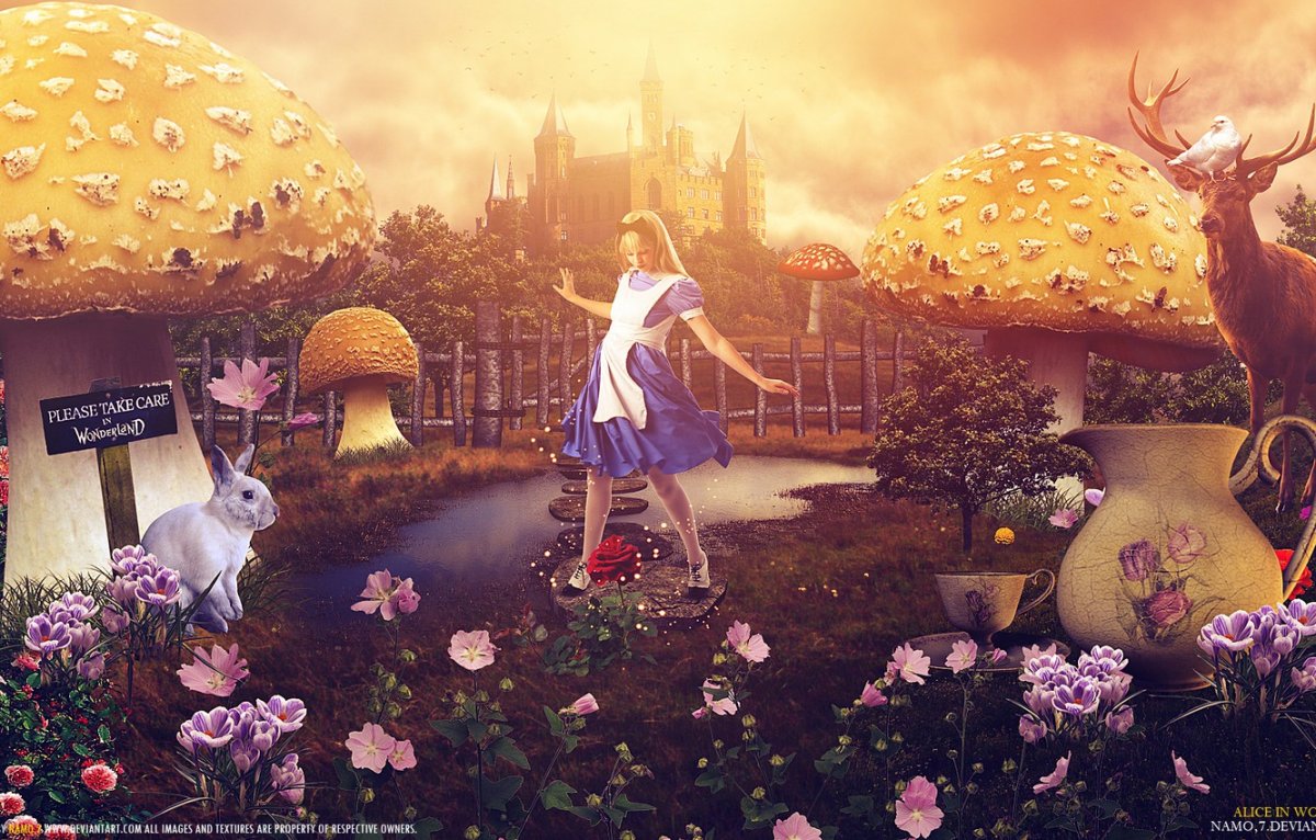 Алиса в стране чудес 1920 1080