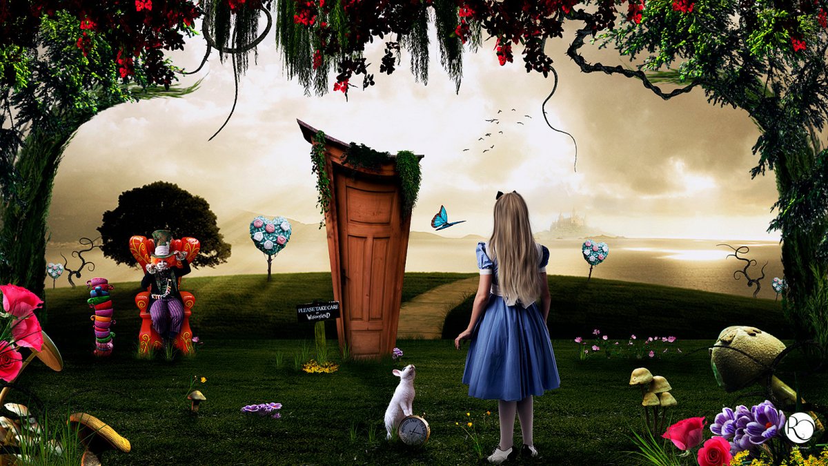 Алиса в стране чудес растет