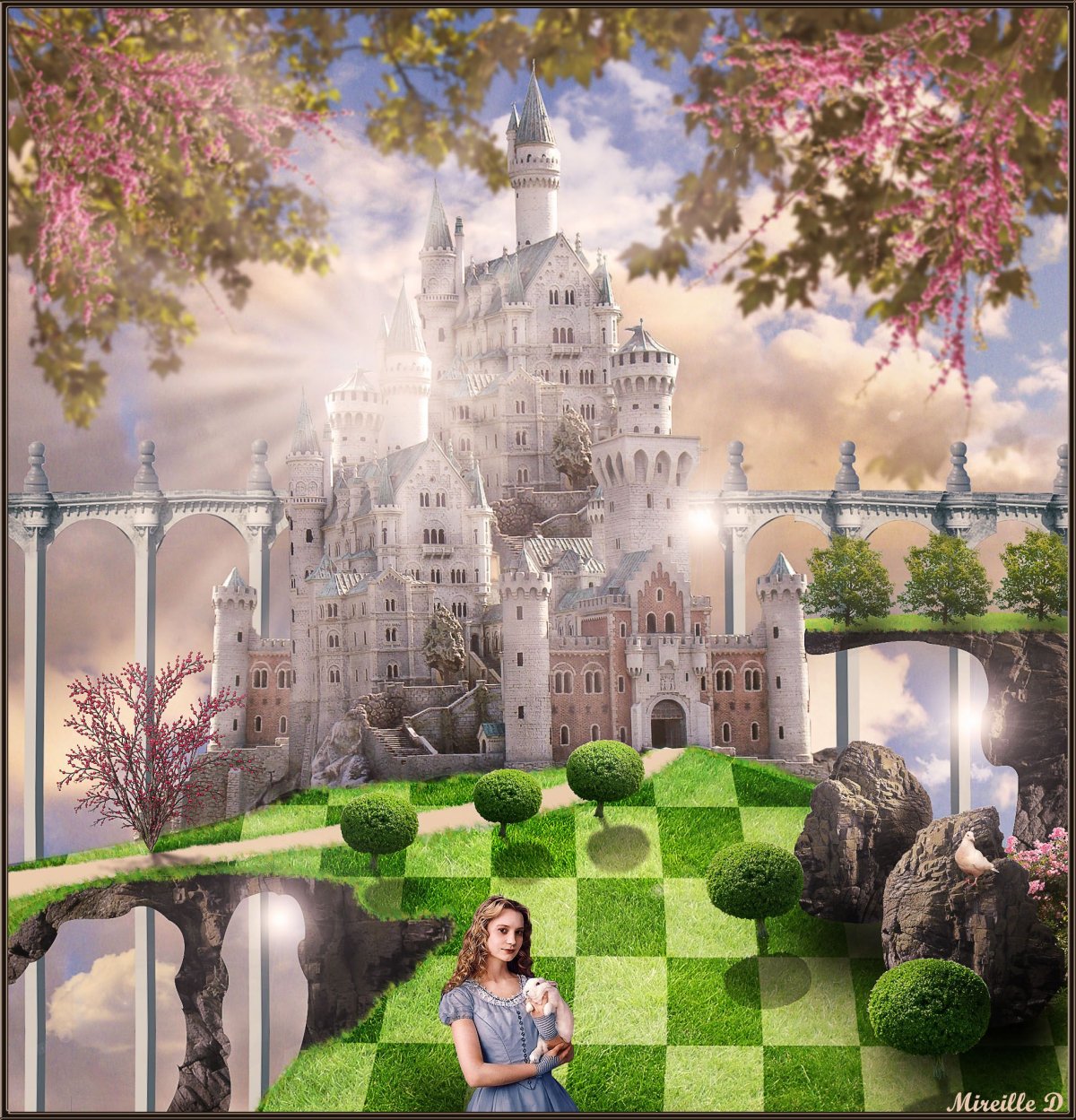 Замок из Алисы в Зазеркалье