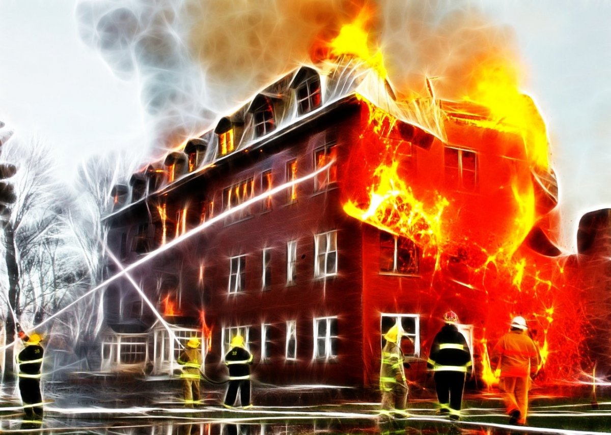 Пожары в жилых и общественных зданиях