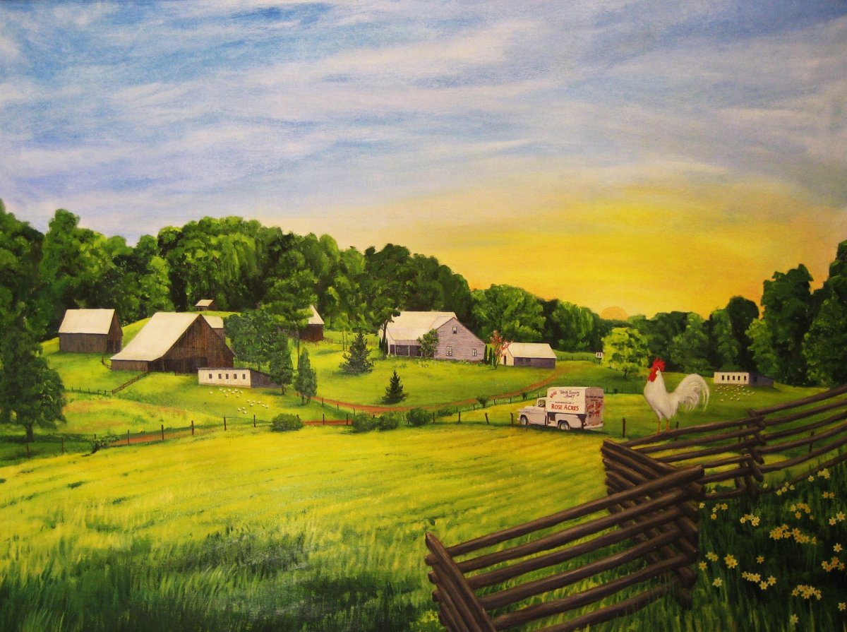 Фон деревня