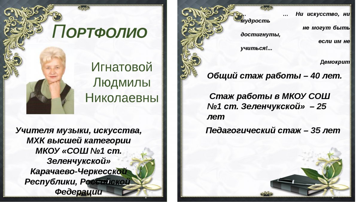 Рамки для портфолио