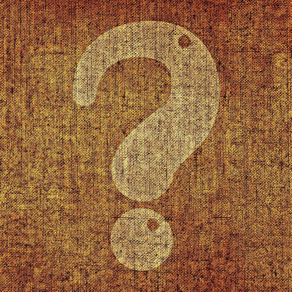 Вопрос на черном фоне